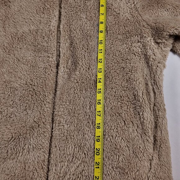 NWT Uniqlo Women’s Fluffy Yarn Fleece Full-Zip Jacket Beige Teddy Coat Large - Picture 6 of 11